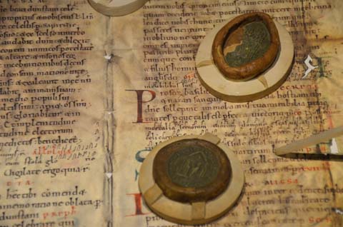 Das Mittelaltermuseum in Stockholm Mittelalterliches Dokument