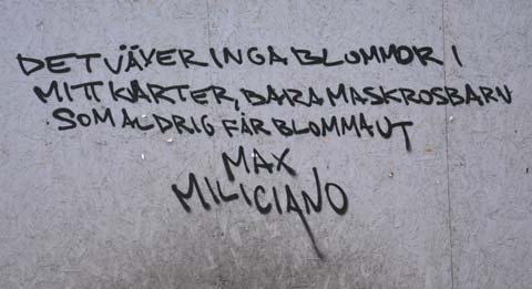 Graffititext in Stockholm Graffiti in Stockholm